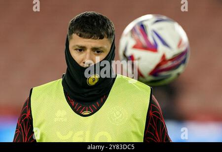 Sheffield, Großbritannien. Oktober 2024. Gustavo Hamer von Sheffield United während des Sky Bet Championship Matches in der Bramall Lane, Sheffield. Der Bildnachweis sollte lauten: Andrew Yates/Sportimage Credit: Sportimage Ltd/Alamy Live News Stockfoto