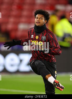 Sheffield, Großbritannien. Oktober 2024. Rhian Brewster von Sheffield United während des Sky Bet Championship Matches in der Bramall Lane, Sheffield. Der Bildnachweis sollte lauten: Simon Bellis/Sportimage Credit: Sportimage Ltd/Alamy Live News Stockfoto