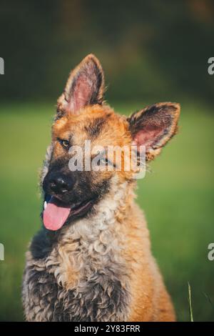 Alter Deutscher Schäferhund (Westerwälder Kuhhhund) Stockfoto