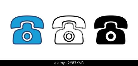Vektor des Telefonsymbols. Vektor des Telefonsymbols. Stock Vektor