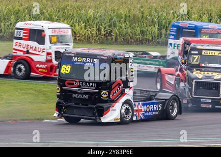 David Jenkins beim Jenkins Motorsports Developments MAN TGX während des British Truck Racing Championship Rennens 2023 in Snetterton, Norfolk, UK Stockfoto