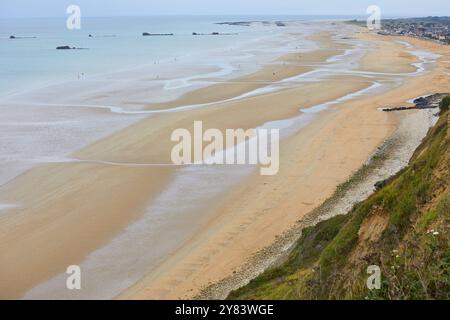 Asnelles Landing Beach, Normandie, Frankreich Stockfoto