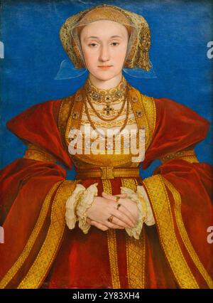 Hans Holbein der Jüngere - Porträt Anne von Kleve - um 1539 Stockfoto