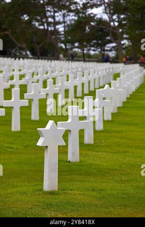 Normandie American Cemetery and Memorial, Colleville-sur-Mer, Frankreich Stockfoto