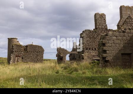 New Slains Castle, Burgruine an den Klippen, Cruden Bay, Peterhead, Aberdeenshire, Schottland, Großbritannien Stockfoto