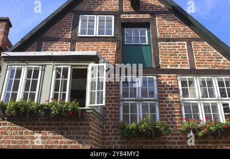 Historisches Fachwerkhaus in Lüneburg, Deutschland, gedreht im September 2015 Stockfoto