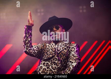 Sao Paulo, Brasilien. September 2024. NeYo führt Chmpagne and Roses Tour im Espaco Unimed, 19. September 2024 in São Paulo, Brasilien auf. Credit: Adriana Spaca/Alamy Live News Stockfoto