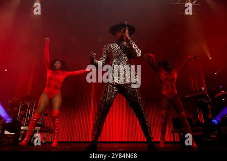 Sao Paulo, Brasilien. September 2024. NeYo führt Chmpagne and Roses Tour im Espaco Unimed, 19. September 2024 in São Paulo, Brasilien auf. Credit: Adriana Spaca/Alamy Live News Stockfoto