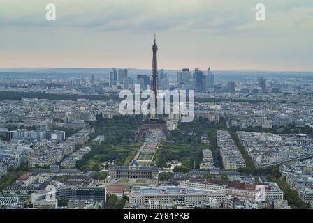 Eiffelturm vom Vogelblick Stockfoto