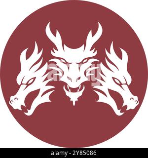 Designvorlage für Dragon-Logo-Symbol Stock Vektor