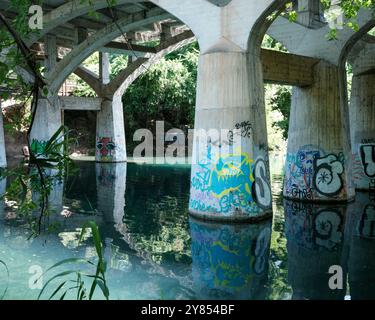 Austin, TX, USA - 29. Mai 2024 - Lady Bird Lake am Colorado River. Stockfoto