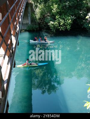 Austin, TX, USA - 29. Mai 2024 - Lady Bird Lake am Colorado River. Stockfoto