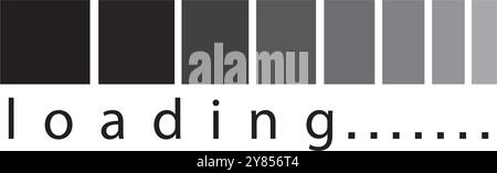 Symboldesign für Vektordarstellung wird geladen Stock Vektor