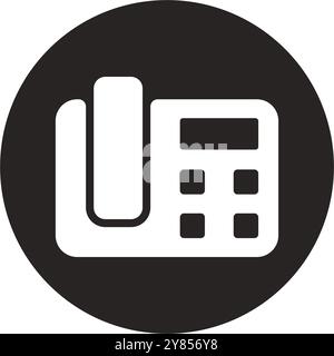 Logo-Design mit Vektor-Illustration des Telefons Stock Vektor