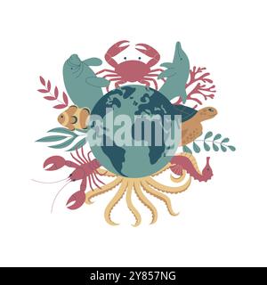 Dieses Bild ist eine Vektor-Flachbild-Illustration. Stock Vektor