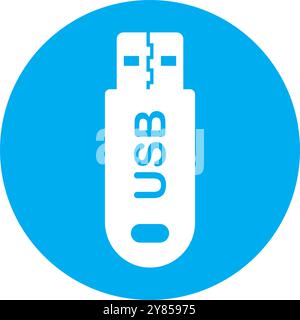 usb-Symbol Vektor Illustration Logo Design Stock Vektor