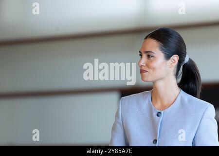 Donostia San Sebastian, Spanien. September 2024. Loreto Mauleón nimmt am „Querer“-Fotocall während des 72. Internationalen Filmfestivals San Sebastian im Kursaal Palace in Donostia-San Sebastian Teil. Quelle: SOPA Images Limited/Alamy Live News Stockfoto