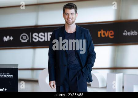 Donostia San Sebastian, Spanien. September 2024. Miguel Bernardeau nimmt am „Querer“-Fotocall während des 72. Internationalen Filmfestivals San Sebastian im Kursaal Palace in Donostia-San Sebastian Teil. Quelle: SOPA Images Limited/Alamy Live News Stockfoto