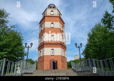 MURMANSK, RUSSLAND - 28. JULI 2024: Sechseckiger Leuchtturm. Murmansk Stockfoto