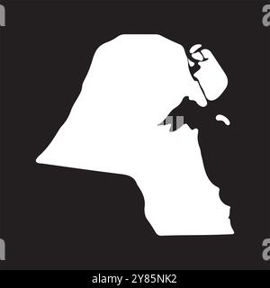 Kuwait Land Karte Vektor Illustration Symbol Design Stock Vektor