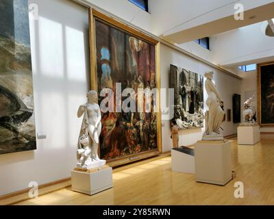 Ausstellungsraum des Musée Roger Quilliot in Clermont-Ferrand, Puy-de-Dôme, Auvergne-Rhone-Alpes, Frankreich Stockfoto