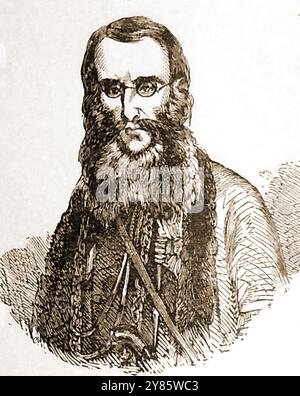 Ein altes Porträt von Sir Charles James Napier, britischer General und Administrator (1782–1853) britischer General, der Sind, Indien (heute Sindh in Pakistan) eroberte und als Gouverneur (1843–47) diente. Er war auch Oberbefehlshaber in Indien. - UN antiguo retrato de Sir Charles James Napier, General y administrador británico (1782-1853), General británico, - UN vieux Portrait de Sir Charles James Napier, général et administrateur britannique (1782-1853) Général britannique - Stockfoto