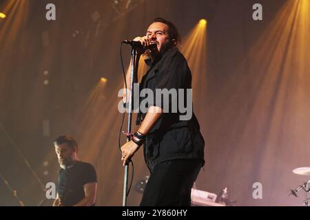 Die englische Band Editors tritt am 11. August 2024 beim Sziget Festival in Budapest auf Stockfoto