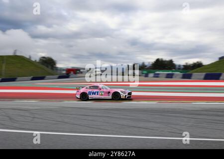 Mattis Pluschkell (DEU) / Luca Bosco (ITA), #8, Mercedes AMG GT4, Team: BWT Muecke Motorsport (DEU), Motorsport, ADAC GT4 Deutschland, 2024, Red Bull Ring, Spielberg, Oesterreich, 29.09.2024 Foto: Eibner-Pressefoto/Jürgen Augst Stockfoto