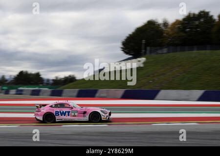 Mattis Pluschkell (DEU) / Luca Bosco (ITA), #8, Mercedes AMG GT4, Team: BWT Muecke Motorsport (DEU), Motorsport, ADAC GT4 Deutschland, 2024, Red Bull Ring, Spielberg, Oesterreich, 29.09.2024 Foto: Eibner-Pressefoto/Jürgen Augst Stockfoto