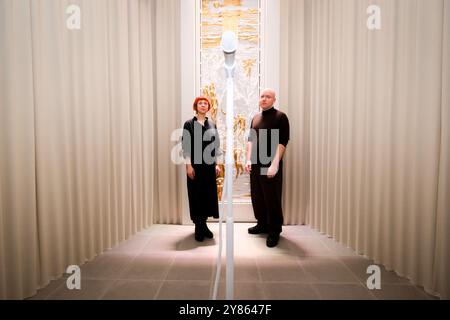 Serpentine North, London, Großbritannien. Oktober 2024. Drücken Sie Preview the Call, von Holly Herndon und Mat Dryhurst, Serpentine North. Quelle: Matthew Chattle/Alamy Live News Stockfoto