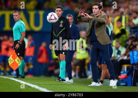 Marcelino Garcia Toral Cheftrainer von Villarreal CF während des LaLiga-Spiels zwischen Villarreal CF und UD Las Palmas im Estadio de la Ceramica auf Septem Stockfoto