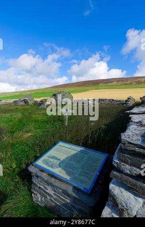 Verlassene Brough Farm, Rousay, Orkney Stockfoto