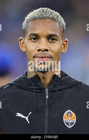 Deutschland. Oktober 2024. Fussball Champions League 2. Spieltag Schachtar Donezk - Atalanta Bergamo am 02.10.2024 in der Arena AufSchalke in Gelsenkirchen Pedro Henrique ( Donezk ) Foto: Revierfoto Credit: ddp Media GmbH/Alamy Live News Stockfoto