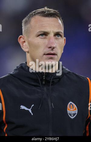 Deutschland. Oktober 2024. Fussball Champions League 2. Spieltag Schachtar Donezk - Atalanta Bergamo am 02.10.2024 in der Arena AufSchalke in Gelsenkirchen Dmytro Riznyk ( Donezk ) Foto: Revierfoto Credit: ddp Media GmbH/Alamy Live News Stockfoto