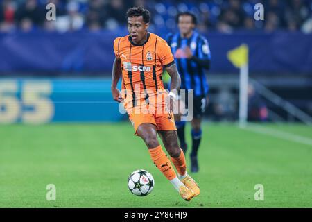 Deutschland. Oktober 2024. Fussball Champions League 2. Spieltag Schachtar Donezk - Atalanta Bergamo am 02.10.2024 in der Arena AufSchalke in Gelsenkirchen Kevin ( Donezk ) Foto: Revierfoto Credit: ddp Media GmbH/Alamy Live News Stockfoto