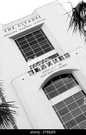 Johnson Hagood Stadium in der Zitadelle in Charleston SC USA. Stockfoto