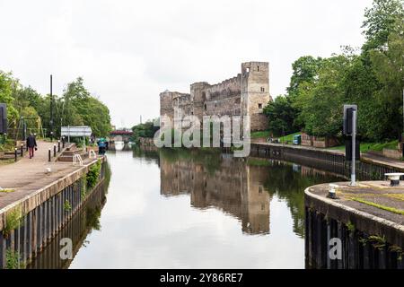 Newark Castle, Newark, Newark on Trent, Nottinghamshire, Großbritannien, England, Newark Castle UK, Schloss, Schlösser, Fluss Trent, Fluss, Flüsse, Trent Stockfoto