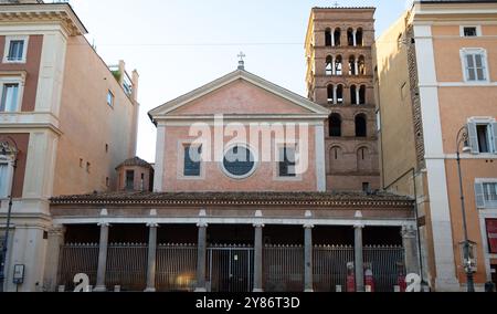 Rom, Italien, Basilika Minore di San Lorenzo in Lucina, ( San Lorenzo in Lucina), nur Editorial. Stockfoto