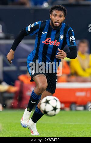 Gelsenkirchen, Deutschland. Oktober 2024. GELSENKIRCHEN, DEUTSCHLAND - 2. OKTOBER: Ederson von Atalanta BC in Aktion beim Spiel der UEFA Champions League 2024/25 Phase MD2 zwischen dem FC Shakhtar Donetsk und Atalanta BC in der Arena AufSchalke am 2. Oktober 2024 in Gelsenkirchen. (Foto von Joris Verwijst/Orange Pictures) Credit: Orange Pics BV/Alamy Live News Stockfoto