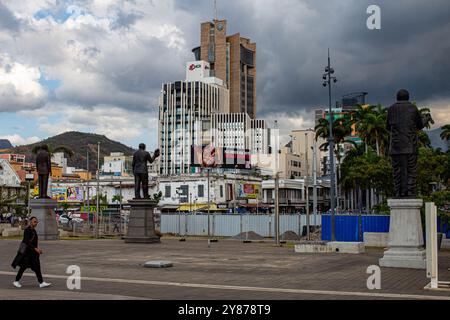 Le Front de Mer de Port Louis Stockfoto