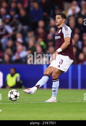 Birmingham, Großbritannien. Oktober 2024. Aston Villa's Diego Carlos während des UEFA Champions League-Spiels im Villa Park, Birmingham. Der Bildnachweis sollte lauten: Cameron Smith/Sportimage Credit: Sportimage Ltd/Alamy Live News Stockfoto