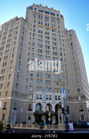 Das Mark Hopkins Intercontinental Hotel auf Nob Hill. Stockfoto