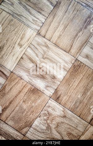Parkettboden in einer New York City Residenz, USA Stockfoto