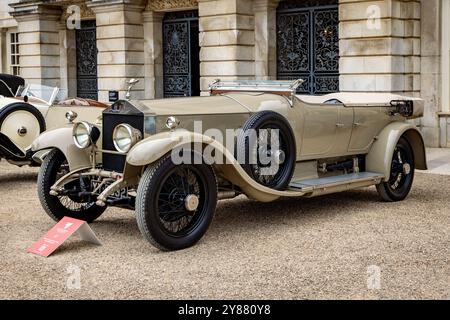 1925 Rolls Royce Silver Ghost Barrel Sided Tourer. Concours of Elegance 2024, Hampton Court Palace, London, Großbritannien Stockfoto