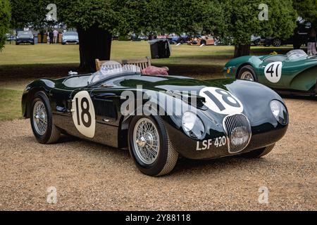 1953 Jaguar C-TYPE. Concours of Elegance 2024, Hampton Court Palace, London, Großbritannien Stockfoto