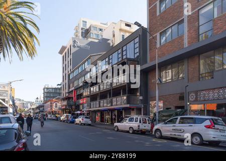 Kapstadt, Südafrika - 31. August 2022: Spaziergang in der Long Street, der Hauptstraße von Kapstadt, in Südafrika Stockfoto