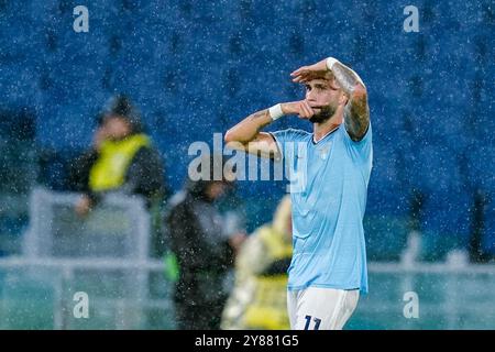 Rom, Italien. Oktober 2024. Während der UEFA Europa League 2024/25 League Phase MD2 Spiel zwischen SS Lazio und OCG Nice am 03. Oktober 2024 in Rom, Italien. Quelle: Giuseppe Maffia/Alamy Live News Stockfoto