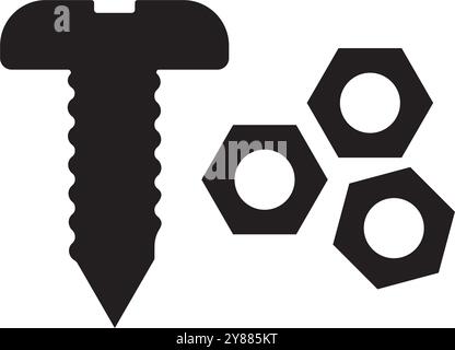 Logodesign mit Bolt-Symbol-Vektor-Illustration Stock Vektor