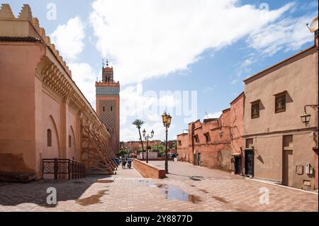 Außenansicht der Saadiangräber in Marrakesch Marokko. Stockfoto