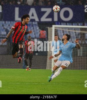 Roma, Latium, ITALIEN. Oktober 2024. 10/2024 Rom, Stadio Olimpico, Fußballspiel für die Europa League 2024/24 zwischen SS Latium gegen SSC gegen FC Nizza. Auf Foto: Dante (Credit Image: © Fabio Sasso/ZUMA Press Wire) NUR REDAKTIONELLE VERWENDUNG! Nicht für kommerzielle ZWECKE! Stockfoto